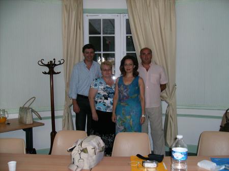 Avec le groupe d'enseignants roumains