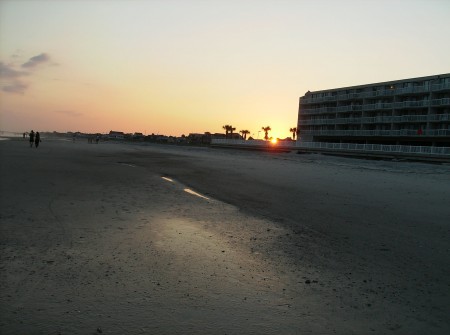 Un coucher de soleil à Folly Beach